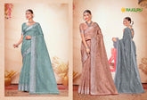 Rathotsav sarees are crafted from high-quality cotton fabric adorned with detailed embroidery work